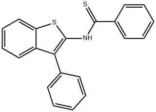 N-(3-Phenylbenzo[b]thiophen-2-yl)benzothioamide,40532-76-1,结构式