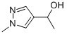 1-(1-メチル-1H-ピラゾール-4-イル)エタノール 化学構造式