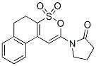 1-[(5,6-ジヒドロナフト[2,1-c][1,2]オキサチイン4,4-ジオキシド)-2-イル]ピロリジン-2-オン 化学構造式
