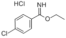 4-クロロベンズイミドイルエチルエーテル塩酸塩 化学構造式