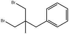 [3-ブロモ-2-(ブロモメチル)-2-メチルプロピル]ベンゼン 化学構造式
