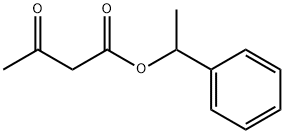 3-オキソ酪酸1-フェニルエチル 化学構造式