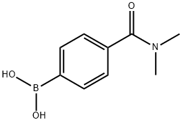 4-(N,N-ジメチルアミノカルボニル)フェニルボロン酸 化学構造式