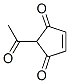 2-アセチル-4-シクロペンテン-1,3-ジオン 化学構造式