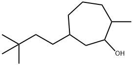 2-Methyl-6-(3,3-dimethylbutyl)-1-cycloheptanol 结构式