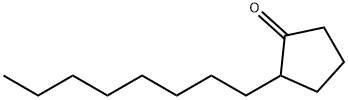 2-Octylcyclopentanone Struktur