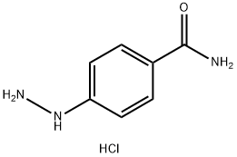 (4-氨基甲酰苯基)肼盐酸盐, 40566-97-0, 结构式