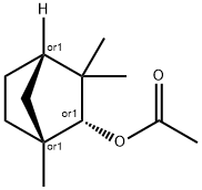 (1,3,3-trimethylnorbornan-2-yl) acetate Struktur