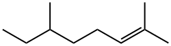 2,6-ジメチル-2-オクテン 化学構造式