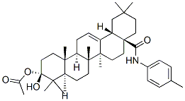 3β-(Acetyloxy)-N-(4-methylphenyl)olean-12-en-28-amide Structure