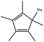 1,2,3,4,5-ペンタメチル-2,4-シクロペンタジエン-1-イルナトリウム 化学構造式
