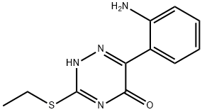 6-(2-アミノフェニル)-3-(エチルチオ)-1,2,4-トリアジン-5(4H)-オン 化学構造式