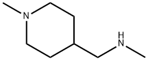 1-メチル-4-(メチルアミノメチル)-1-ピペリジン 化学構造式