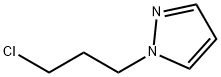 1-(3-クロロプロピル)-1H-ピラゾール 化学構造式