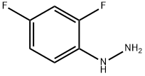 2,4-Difluorophenylhydrazine 化学構造式