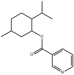 5-甲基-2-(异丙基)环己基烟酸酯, 40594-65-8, 结构式