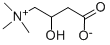 rac-(R*)-3-カルボキシラト-2-ヒドロキシ-N,N,N-トリメチル-1-プロパンアミニウム 化学構造式