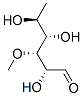 L-Mannose, 6-deoxy-3-O-methyl- Struktur