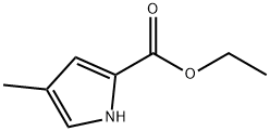 4-メチル-2-ピロールカルボン酸エチル 化学構造式