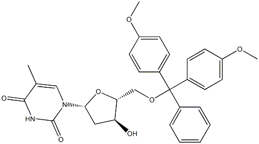 保护胸苷 结构式