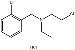 N-(2-CHLOROETHYL)-N-ETHYL-2-BROMOBENZYLAMINE HYDROCHLORIDE, 40616-75-9, 结构式