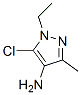 1H-Pyrazol-4-amine,  5-chloro-1-ethyl-3-methyl- Structure