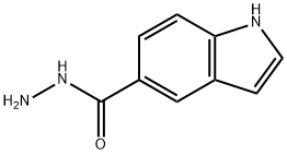 吲哚-5-甲酰肼, 406192-82-3, 结构式