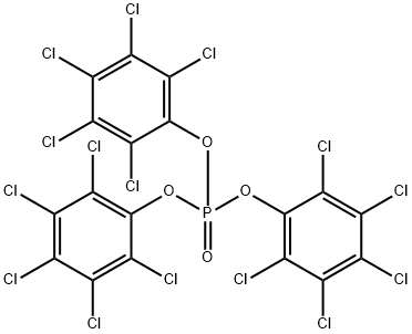 Phosphoric acid tris(pentachlorophenyl) ester Struktur