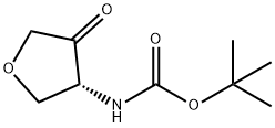 Carbamic acid, [(3R)-tetrahydro-4-oxo-3-furanyl]-, 1,1-dimethylethyl ester (9CI) Structure