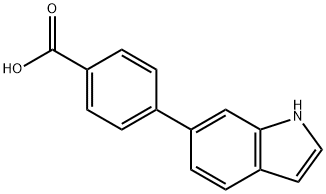 4-(1H-Indol-6-yl)benzoic acid Structure