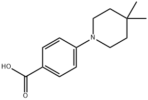 4-(4,4-ジメチルピペリジン-1-イル)安息香酸 化学構造式
