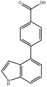 4-(1H-Indol-4-yl)benzoic acid Structure