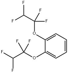 1,2-ビス(1,1,2,2-テトラフルオロエトキシ)ベンゼン 化学構造式