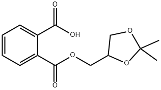 2-(((2,2-diMethyl-1,3-dioxolan-4-yl)Methoxy)carbonyl)benzoic acid 化学構造式