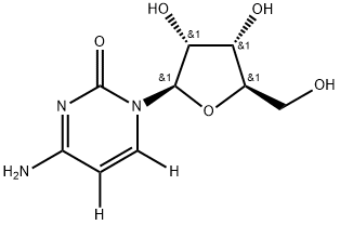 Cytidine-5,6-d2 Struktur