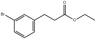 3-(3-ブロモフェニル)プロパン酸エチル 化学構造式