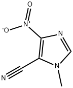1-甲基-4-硝基-1H-咪唑-5-甲腈,40648-96-2,结构式
