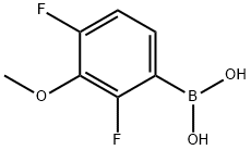 (2,4-二氟-3-甲氧基苯基)硼酸, 406482-18-6, 结构式