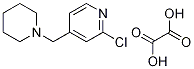 2-Chloro-4-(1-piperidinylmethyl)pyridine ethanedioate Structure