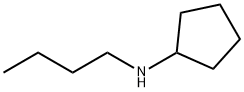 N-ブチルシクロペンタンアミン 化学構造式