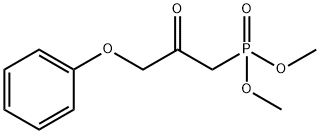 (2-氧代-3-苯氧基丙基)磷酸二甲酯 结构式