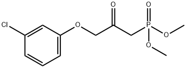 Dimethyl 3-(3-chlorophenoxy)-2-oxopropylphosphonate Struktur