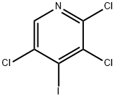 2,3,5-トリクロロ-4-ヨードピリジン 化学構造式