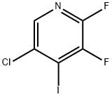 5-クロロ-2,3-ジフルオロ-4-ヨードピリジン 化学構造式