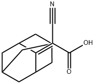 氰基(三环[3.3.1.1~3,7~]十-2-基亚甲基)乙酸 结构式