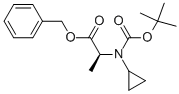 N-BOC-(S)-シクロプロピルアラニンベンジルエステル 化学構造式