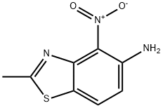 2-甲基-4-硝基苯并[D]噻唑-5-胺 结构式