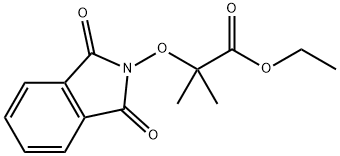2-[[(1,3-ジヒドロ-1,3-ジオキソ-2H-イソインドール)-2-イル]オキシ]-2-メチルプロパン酸エチル 化学構造式