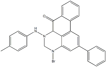 4-Bromo-6-[(4-methylphenyl)amino]-2-phenyl-7H-benzo[e]perimidin-7-one Structure