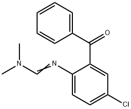 5-CHLORO-2-(((DIMETHYLAMINO)METHYLENE)AMINO)BENZOPHENONE Structure
